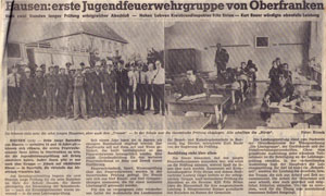 Erste Jugendfeuerwehr